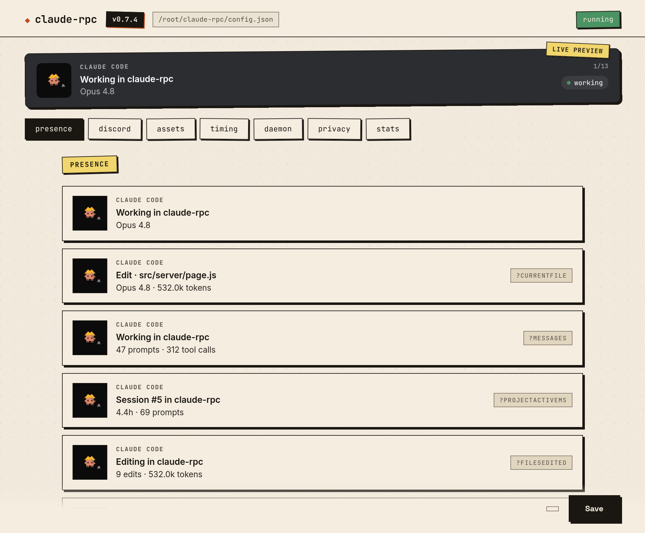 Electron config editor